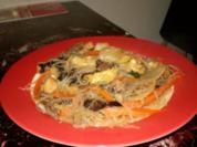Asiatische Rindfleischpfanne mit Pilzen - Rezept