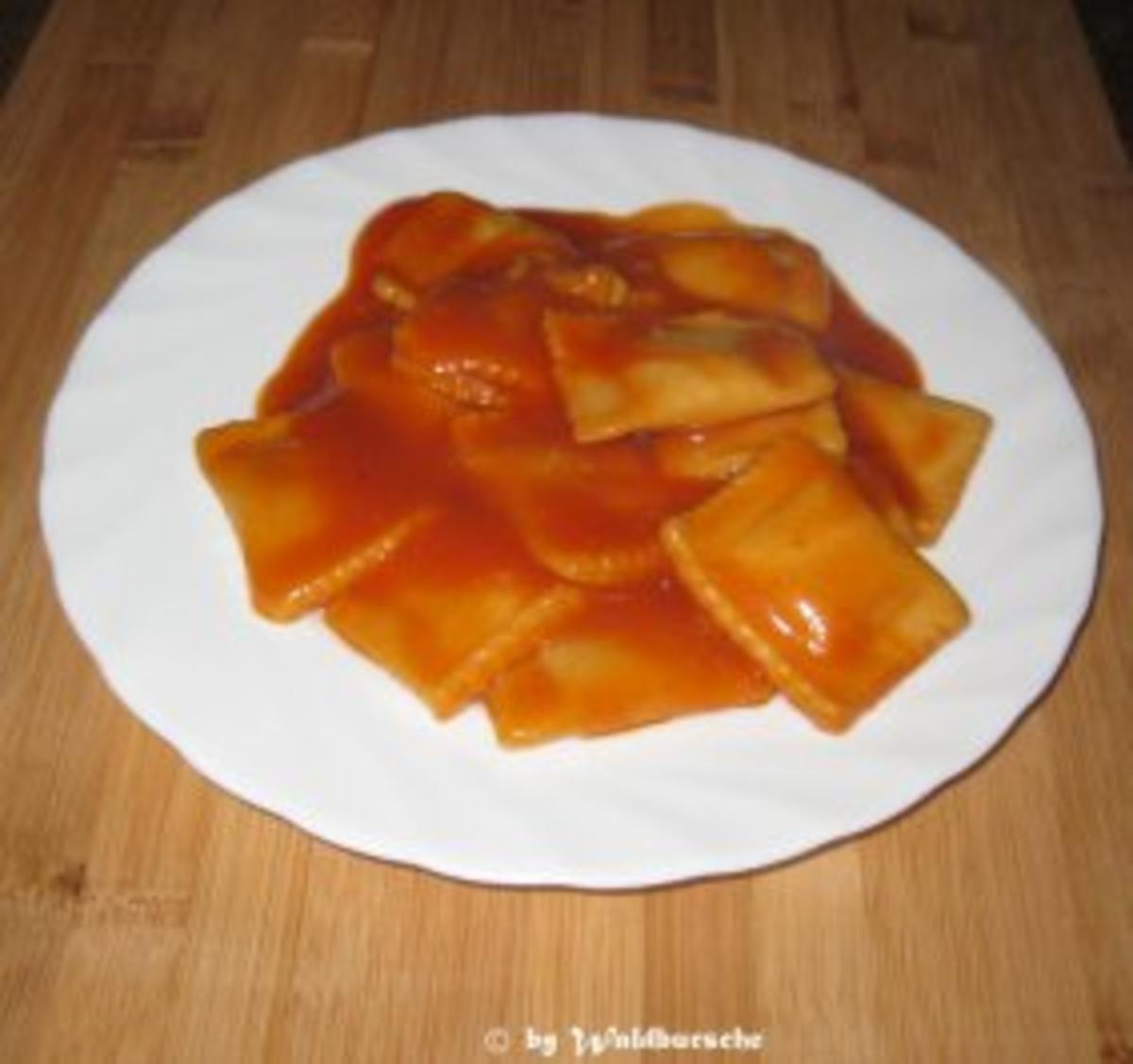 Ravioli in Tomatensoße Rezept By Waldbursche