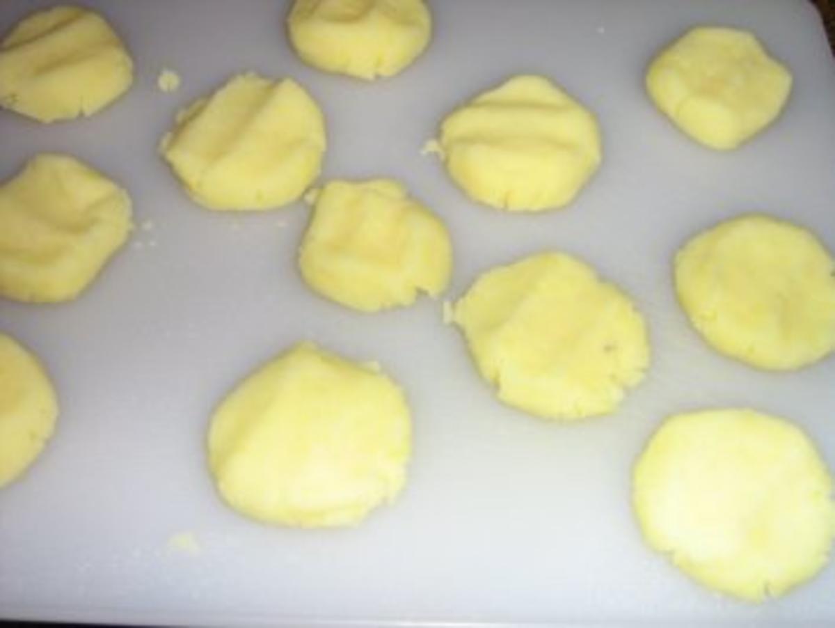 Reis-Spätzle-Pfanne mit Kartoffeltalern - Rezept - Bild Nr. 3