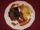 Kalbshaxe im Zwiebelbett mit Salzkartoffeln und Blumenkohl - Rezept