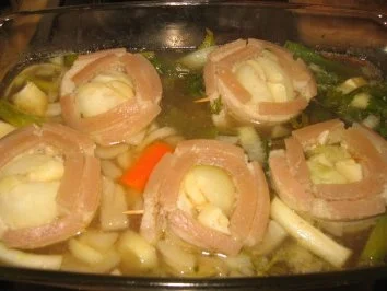 Fleisch: Zwiebel-Knoblauch-Wickel mit Krusteln! - Rezept - Bild Nr. 2