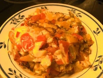 Rühreier im Gemüse-Bett - Rezept - Bild Nr. 4