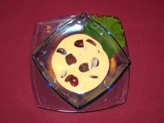 Trauben mit Weinschaumsoße - Rezept
