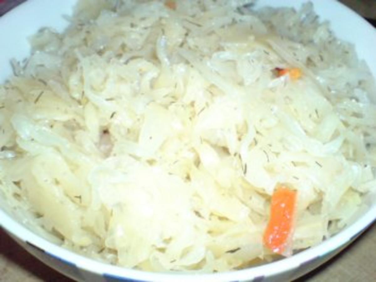 Grützwurst mit Quarkkartoffeln und Sauerkraut - Rezept - Bild Nr. 10