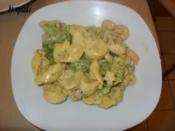 Rezept: Tortellini mit Brokkoli und Garnelen Tortellini mit Brokkoli und Garnelen - Rezept