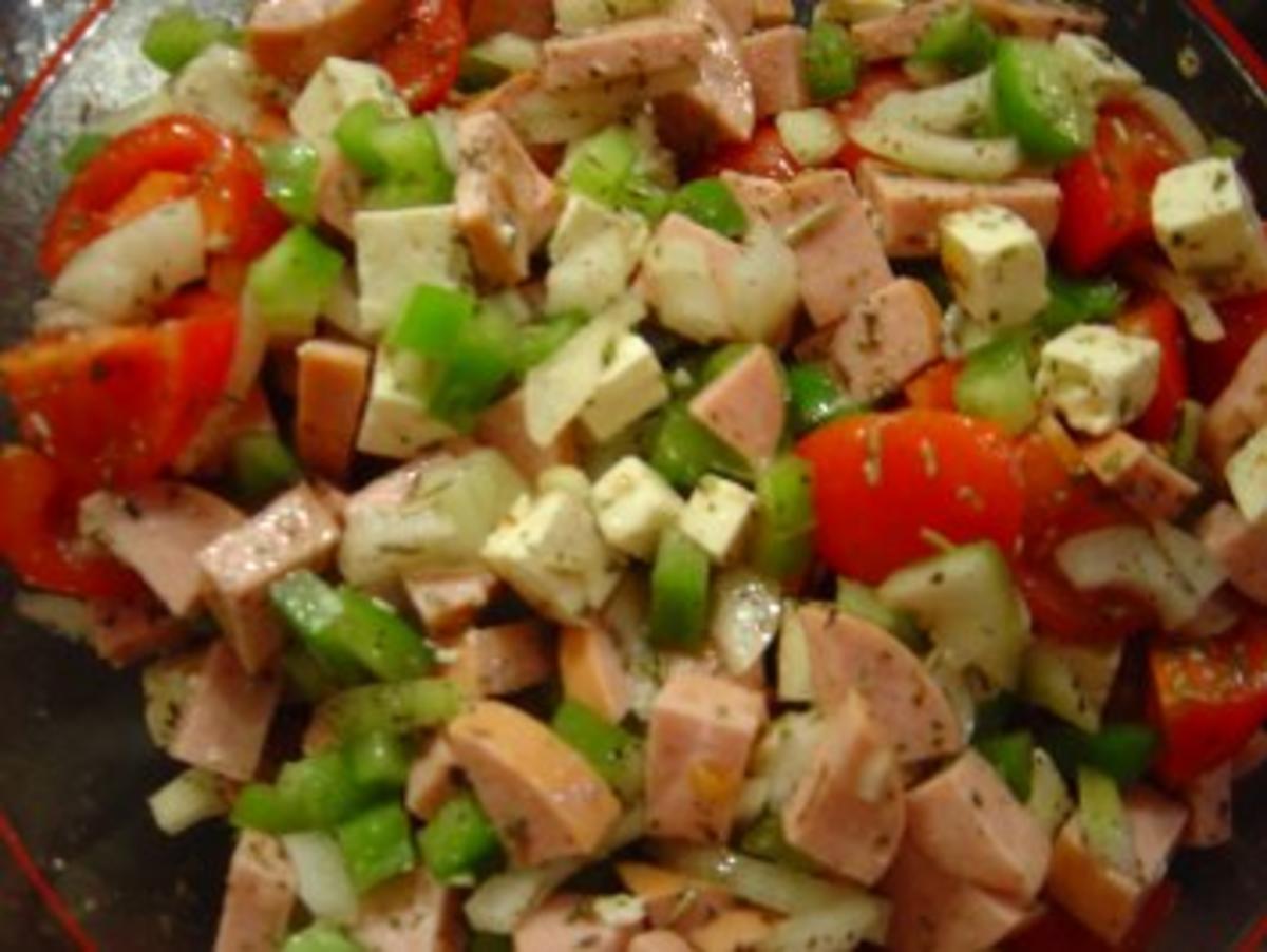 Wurstsalat mal mediteran... - Rezept - Bild Nr. 4