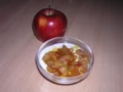 Vanillejoghurt mit Bratapfel - Rezept