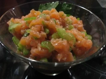 Räucherlachs-Tatar "alte Version" - Rezept