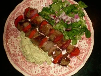 Rezept: Rinderschaschlik mit Guacamole Bild Nr. 2 Rinderschaschlik mit Guacamole - Rezept - Bild Nr. 2