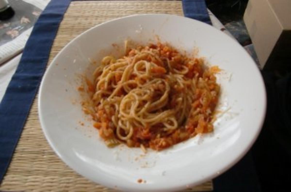 Spaghetti mit Gemüse - Rezept