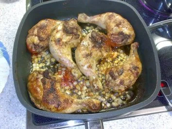 Hähnchenbeinchen mit Rosenkohl - Rezept - Bild Nr. 2