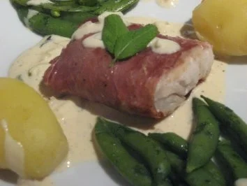 Serrano-Fisch auf Salbei-Senf Soße - Rezept - Bild Nr. 2