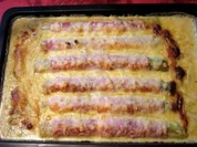 Lauchröllchen mit Käsesoße - Rezept