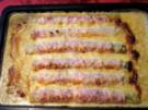 Lauchröllchen mit Käsesoße - Rezept