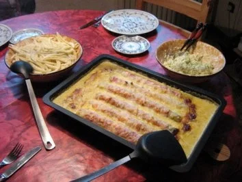 Rezept: Lauchröllchen mit Käsesoße Bild Nr. 6 Lauchröllchen mit Käsesoße - Rezept - Bild Nr. 6