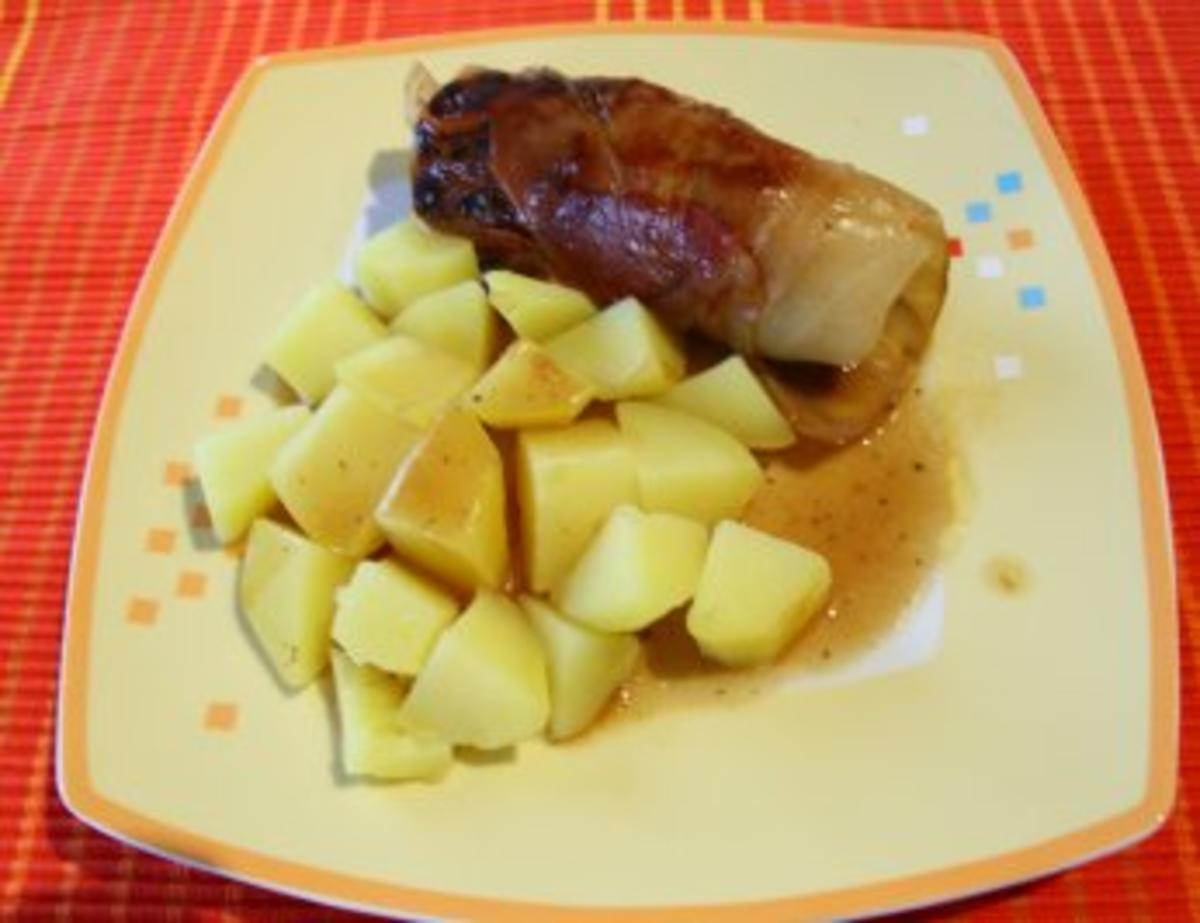 Kohlrouladen im Speckwickel - Rezept