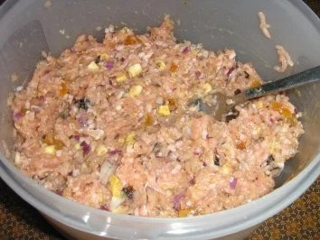 Rezept: Putenhack-süß-scharf in einer Blätterteigrolle verpackt Bild Nr. 5 Putenhack-süß-scharf in einer Blätterteigrolle verpackt - Rezept - Bild Nr. 5