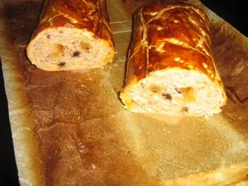 Rezept: Putenhack-süß-scharf in einer Blätterteigrolle verpackt Bild Nr. 8 Putenhack-süß-scharf in einer Blätterteigrolle verpackt - Rezept - Bild Nr. 8