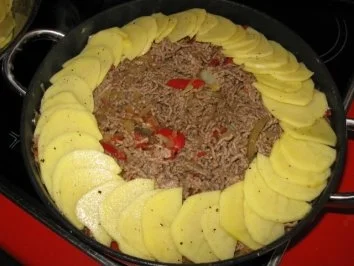 geschichteter Eintopf - Rezept