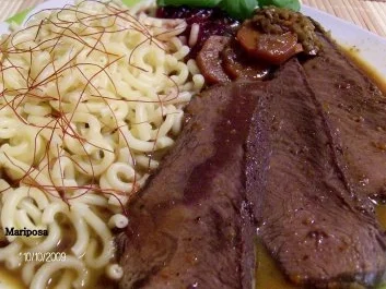 Rinderbraten geschlaucht mit einer besonderen Note - Rezept