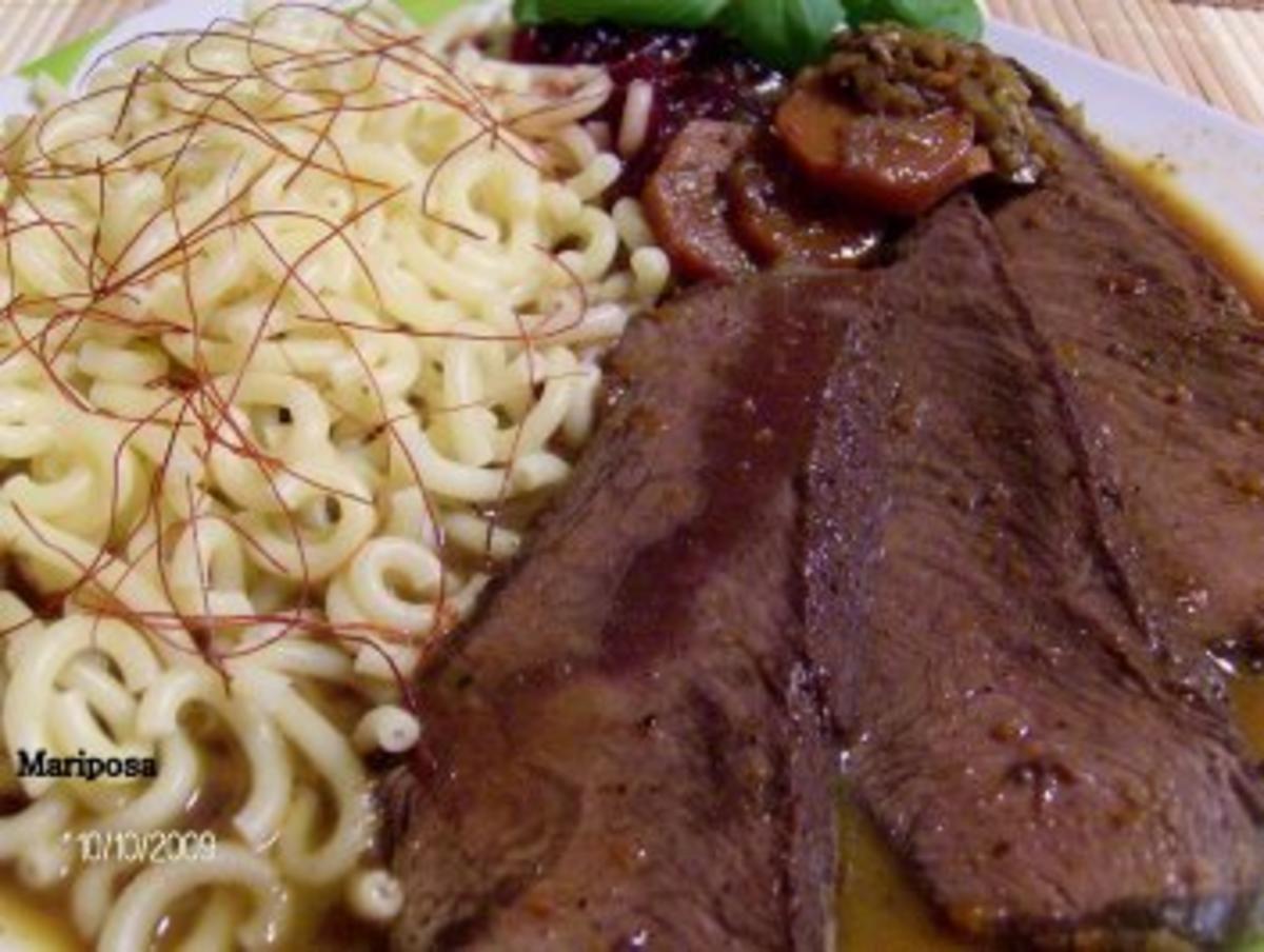 Bilder für Rinderbraten geschlaucht mit einer besonderen Note - Rezept