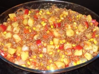 Rezept: Auflauf herzhaft - TexMex-Kartoffel-Auflauf Bild Nr. 3 Auflauf herzhaft - TexMex-Kartoffel-Auflauf - Rezept - Bild Nr. 3