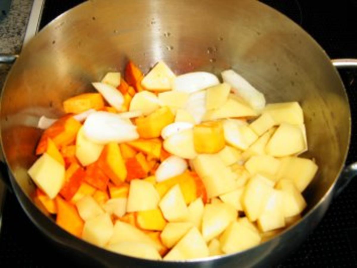 Kürbis-Kartoffel-Gemüse mit Kassler - Rezept - Bild Nr. 3