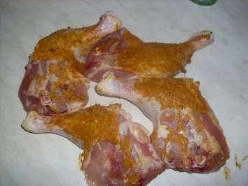 Hähnchen an Traubenkraut mit Halbseidene Klöße - Rezept - Bild Nr. 4