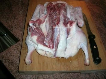 Rezept: Gefüllte aber ENTBEINTE Ente mit Maronen ud Cranberries - schmeckt auch kalt sehr lecker mit entsprechender Beilage Bild Nr. 6 Gefüllte aber ENTBEINTE Ente mit Maronen ud Cranberries - schmeckt auch kalt sehr lecker mit entsprechender Beilage - Rezept - Bild Nr. 6