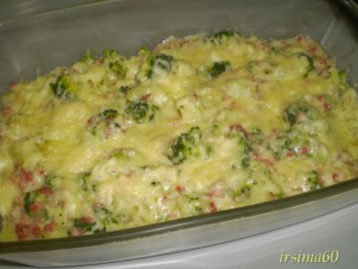Broccoli - Auflauf mit Schinken - Rezept