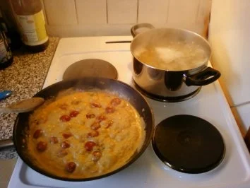 Rucola-Shrimps-Nudeln - Rezept