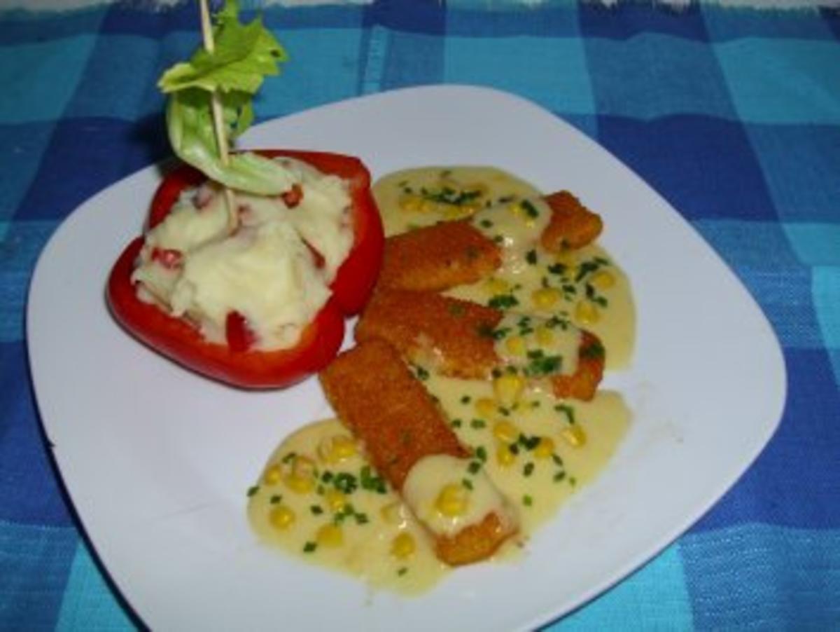 Fischstäbchen mit Maiscreme - Rezept - Bild Nr. 2