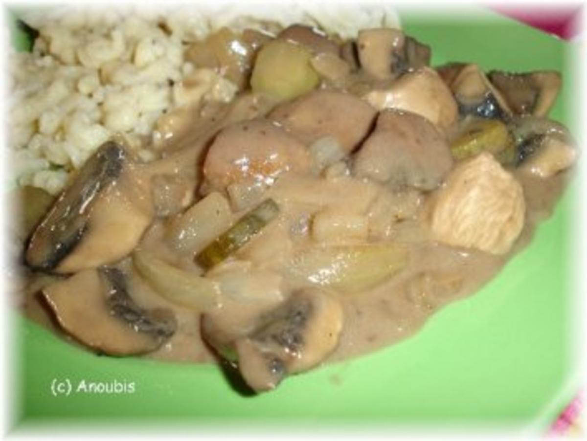 Geflügelgericht - Puten Stroganoff - Rezept