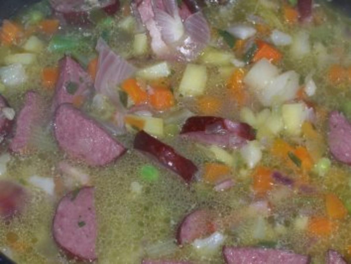 Bunte Gemüsesuppe - Rezept