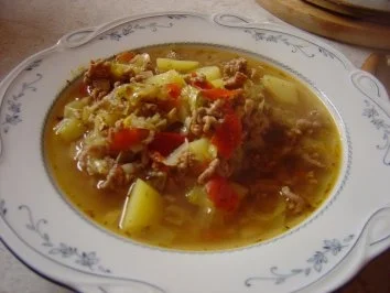 Spitzkohl-Eintopf mit Hackfleisch... - Rezept