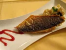 Dorade an Gorgonzola-Birnen-Risotto - Rezept