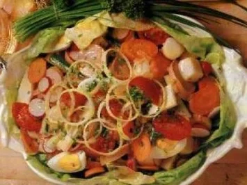 Rezept: Wurstsalat ala französischer art Wurstsalat ala französischer art - Rezept