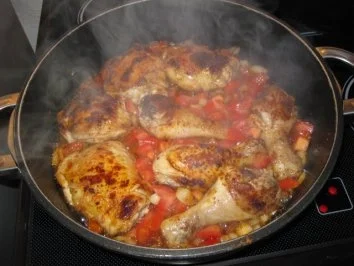 Scharfe Hähnchenpfanne mit Spargelpasta - Rezept - Bild Nr. 5