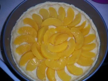 Käse-Pfirsichkuchen - Rezept - Bild Nr. 3