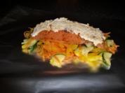 Lachsfilet im Gemüse - Rezept