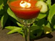 Gazpacho mit Mozzarella, ein Apéritif mal anders. - Rezept