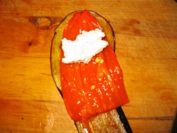 Auberginen -Paprikaröllchen mit Quark-Feta Füllung - Rezept - Bild Nr. 3