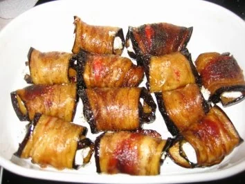 Auberginen -Paprikaröllchen mit Quark-Feta Füllung - Rezept - Bild Nr. 4