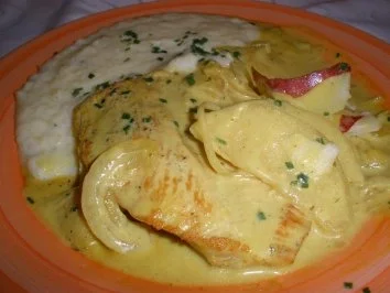 Rezept: Fleischgerichte - Putenschnitzerl in Apfel - Senf - Soße Bild Nr. 2 Fleischgerichte - Putenschnitzerl in Apfel - Senf - Soße - Rezept - Bild Nr. 2