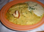 Fleischgerichte - Putenschnitzerl in Apfel - Senf - Soße - Rezept