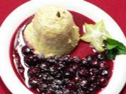 Kürbiskernparfait auf Schwarzbeertraum - Rezept