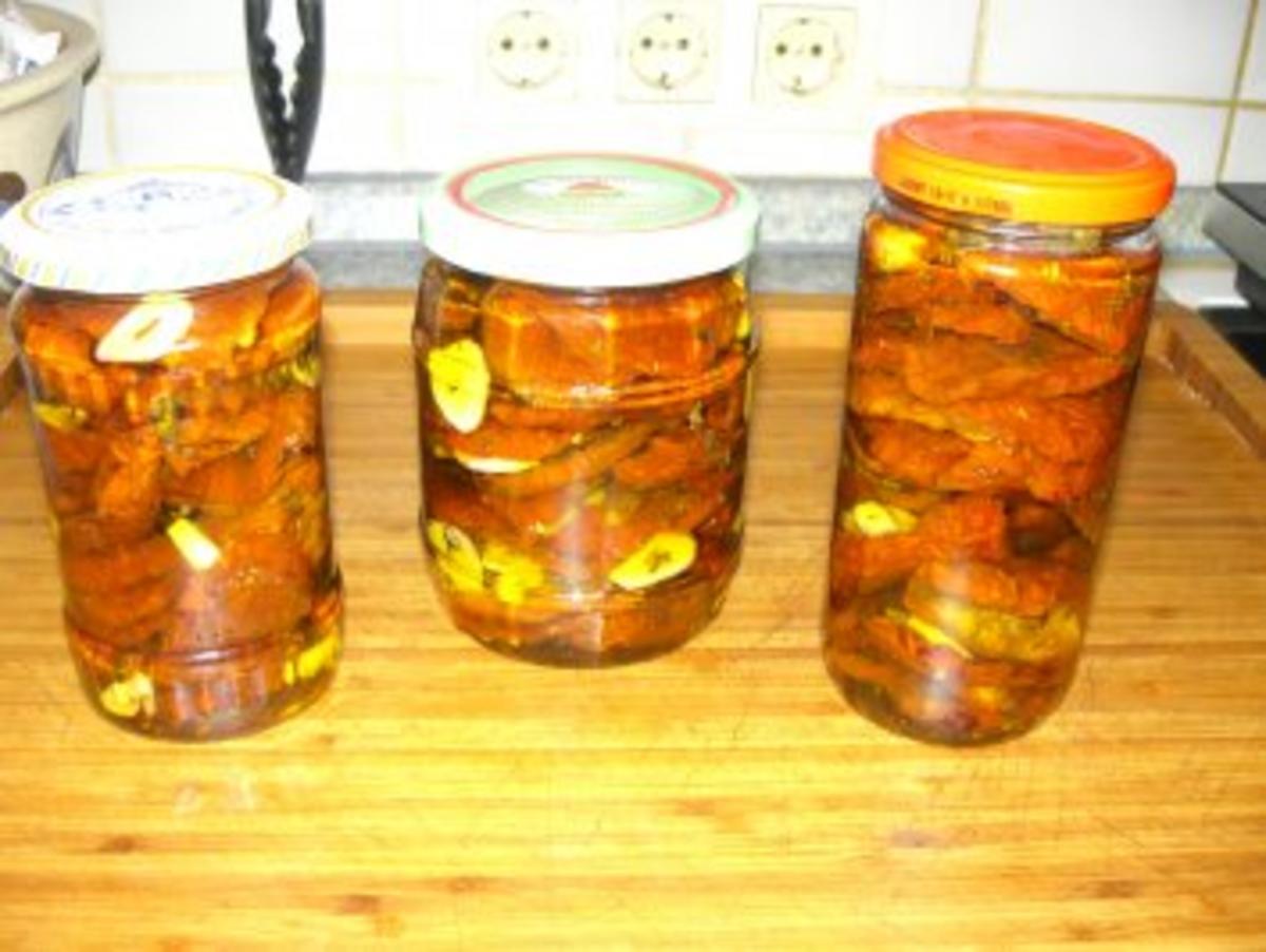 getrocknete Tomaten in Olivenöl - Rezept