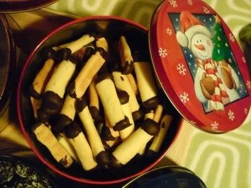 PLÄTZCHEN:  Schokostangen - Rezept