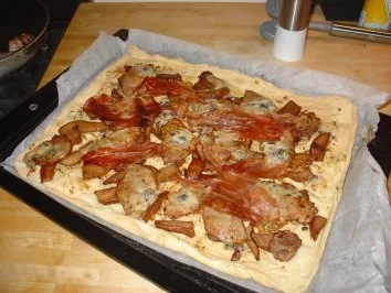 Rezept: Herzhafter Blechkuchen Herzhafter Blechkuchen - Rezept