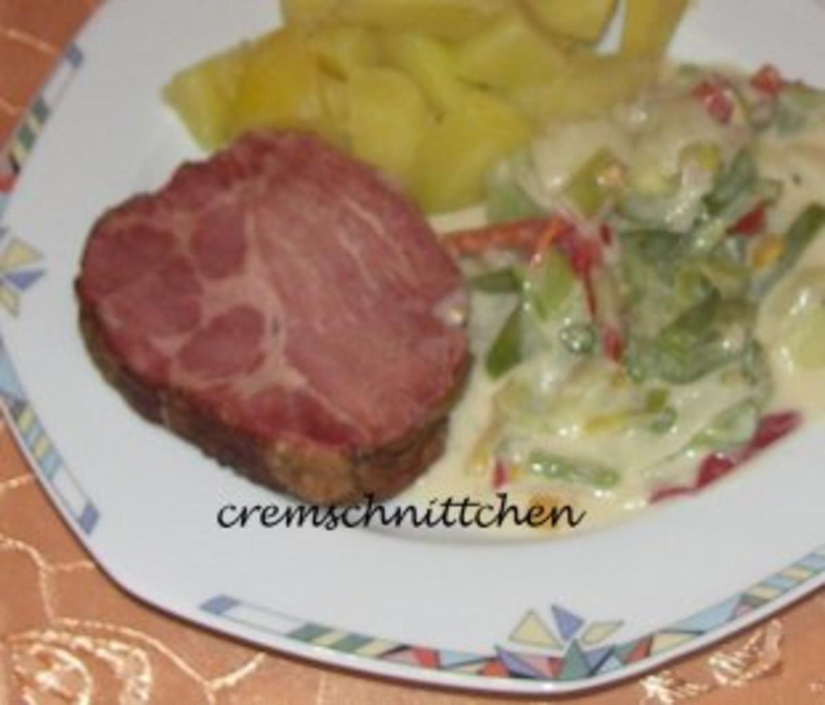 Bilder für Kassler - Nacken mit Lauch - Paprikagemüse - Rezept